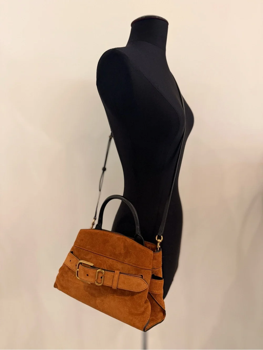 NWT Marc Jacobs suede THE DAKOTA SMALL SATCHEL- copper